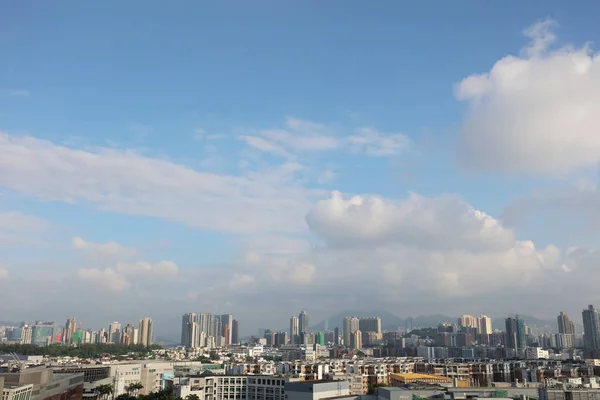 Kaupungin maisema kowloon itäosassa — kuvapankkivalokuva