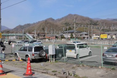 Yamanashi 'de açık havada park yeri