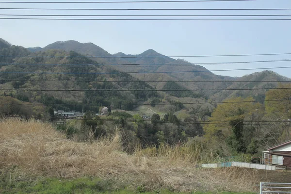 Ország oldalnézetből Yamanashi Japánban — Stock Fotó