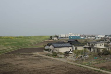 kırsal trenle görünümünü 