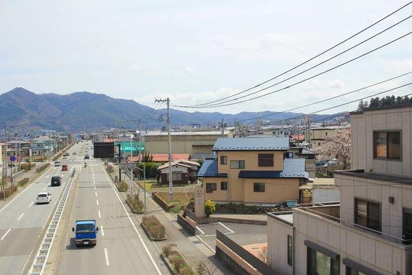 Paisaje de la ciudad de YAMANASHI — Foto de Stock