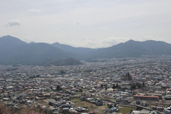 Vista de la ciudad de Shimo Yoshida distritos — Foto de Stock