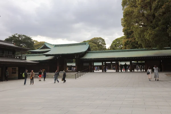 Meidži šintoismus japonský chrám v Shibuya Japonsko — Stock fotografie