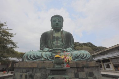 Daibutsu-ünlü büyük Buda bronz heykeli 