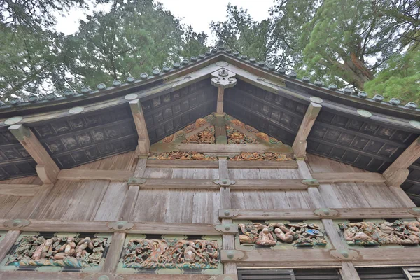 Tallado de monos en el santuario de Toshogu Nikko —  Fotos de Stock