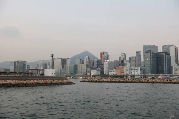 香港 2017 で貿易・工業地域 — ストック写真