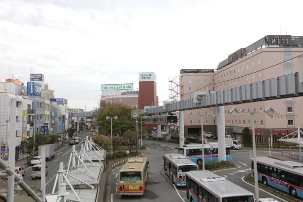 오후나 역에서 쇼난 모노레일 — 스톡 사진