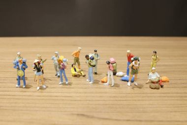 Grup Mini seyahat rakamlar Bagaj ile