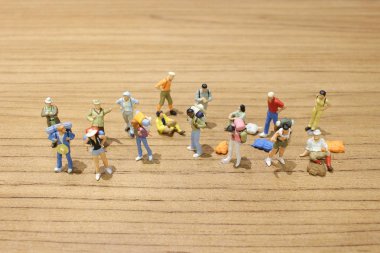 Grup Mini seyahat rakamlar Bagaj ile