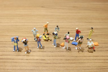 Grup Mini seyahat rakamlar Bagaj ile