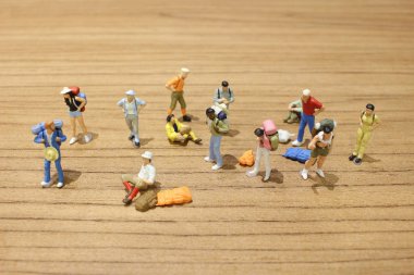 Grup Mini seyahat rakamlar Bagaj ile