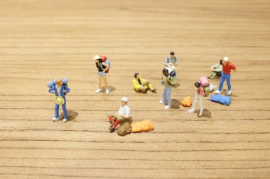 Grup Mini seyahat rakamlar Bagaj ile