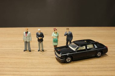 küçük iş ve oyuncak araba ile Toplantı