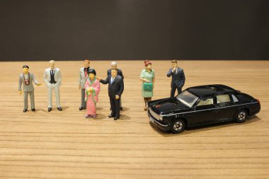 küçük iş ve oyuncak araba ile Toplantı