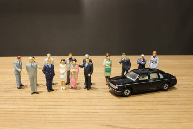 küçük iş ve oyuncak araba ile Toplantı