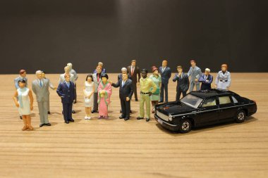 küçük iş ve oyuncak araba ile Toplantı