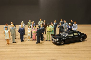 küçük iş ve oyuncak araba ile Toplantı