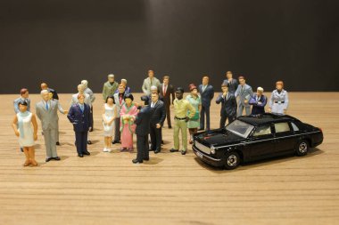 küçük iş ve oyuncak araba ile Toplantı