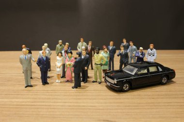 küçük iş ve oyuncak araba ile Toplantı