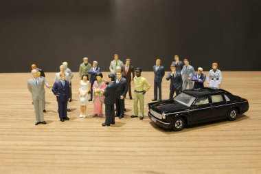 küçük iş ve oyuncak araba ile Toplantı