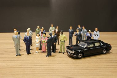 küçük iş ve oyuncak araba ile Toplantı