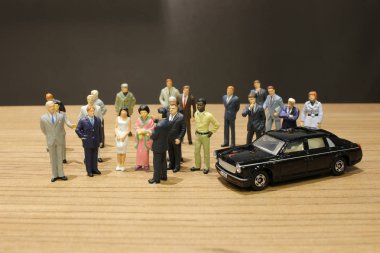 küçük iş ve oyuncak araba ile Toplantı