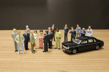 küçük iş ve oyuncak araba ile Toplantı