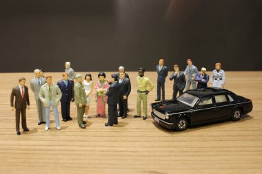 küçük iş ve oyuncak araba ile Toplantı