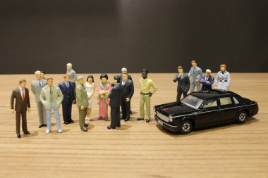 küçük iş ve oyuncak araba ile Toplantı