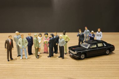 küçük iş ve oyuncak araba ile Toplantı