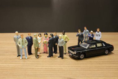 küçük iş ve oyuncak araba ile Toplantı