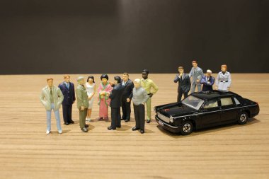 küçük iş ve oyuncak araba ile Toplantı