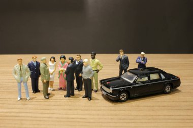 küçük iş ve oyuncak araba ile Toplantı