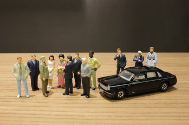 küçük iş ve oyuncak araba ile Toplantı