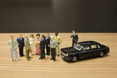 küçük iş ve oyuncak araba ile Toplantı