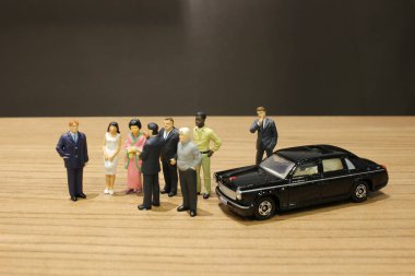 küçük iş ve oyuncak araba ile Toplantı