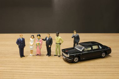 küçük iş ve oyuncak araba ile Toplantı