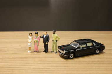 küçük iş ve oyuncak araba ile Toplantı