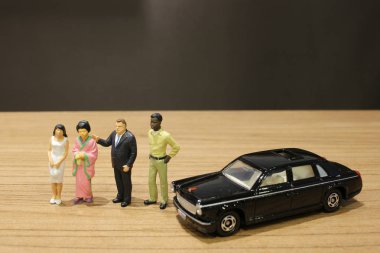 küçük iş ve oyuncak araba ile Toplantı