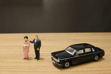 küçük iş ve oyuncak araba ile Toplantı