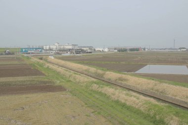 kırsal trenle görünümünü 