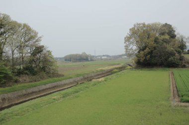 kırsal trenle görünümünü 