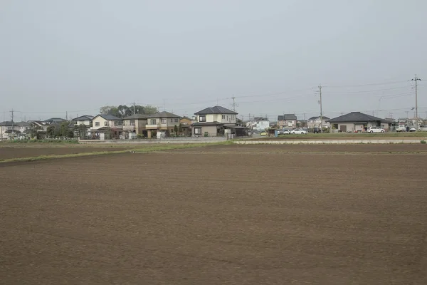 Vista del feild en tren — Foto de Stock