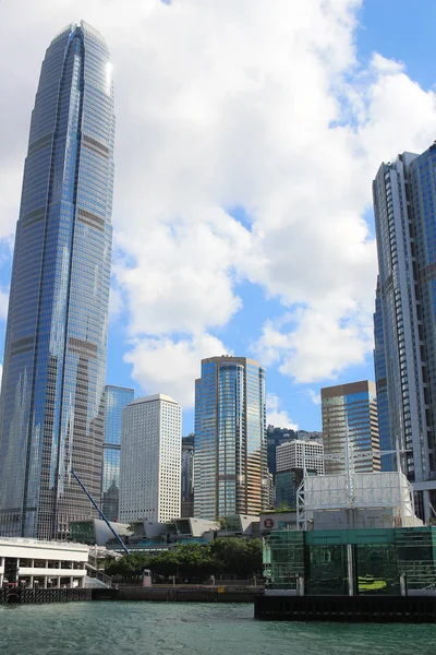 Hong Kong skyline downtown w centralnej dzielnicy — Zdjęcie stockowe