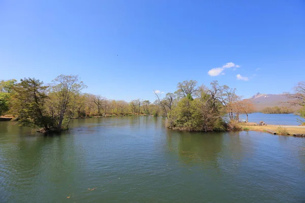 Japonya pastoral gölde. Lake Onuma, Hakodate, Hokkaido