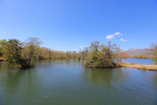 Japonya pastoral gölde. Lake Onuma, Hakodate, Hokkaido
