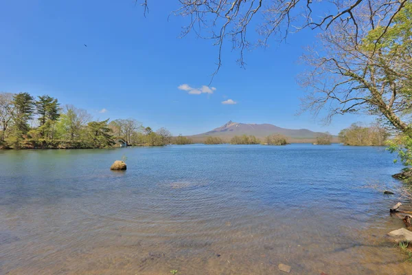 Japonya pastoral gölde. Lake Onuma, Hakodate, Hokkaido, Japonya