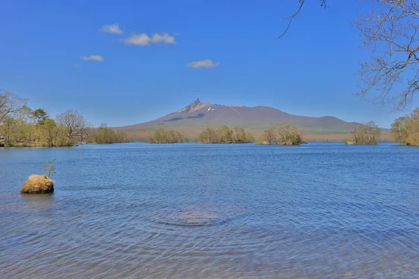 Japonya pastoral gölde. Lake Onuma, Hakodate, Hokkaido