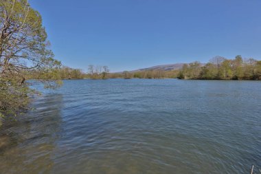 Japonya pastoral gölde. Lake Onuma, Hakodate, Hokkaido, Japonya