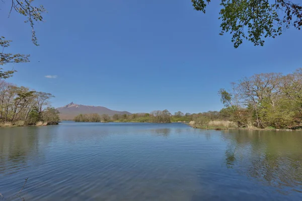 Japonya pastoral gölde. Lake Onuma, Hakodate, Hokkaido